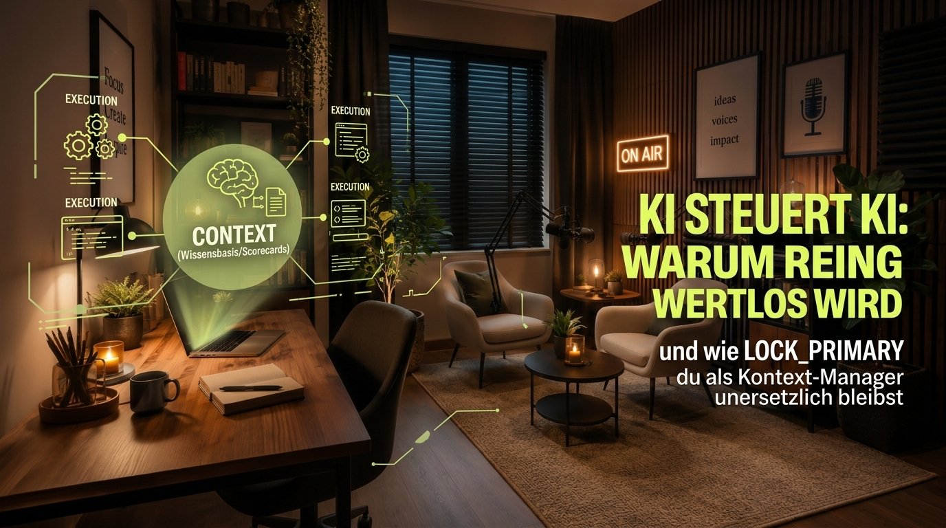 KI steuert KI: Warum reine Ausführung wertlos wird und wie du als Kontext-Manager unersetzlich bleibst