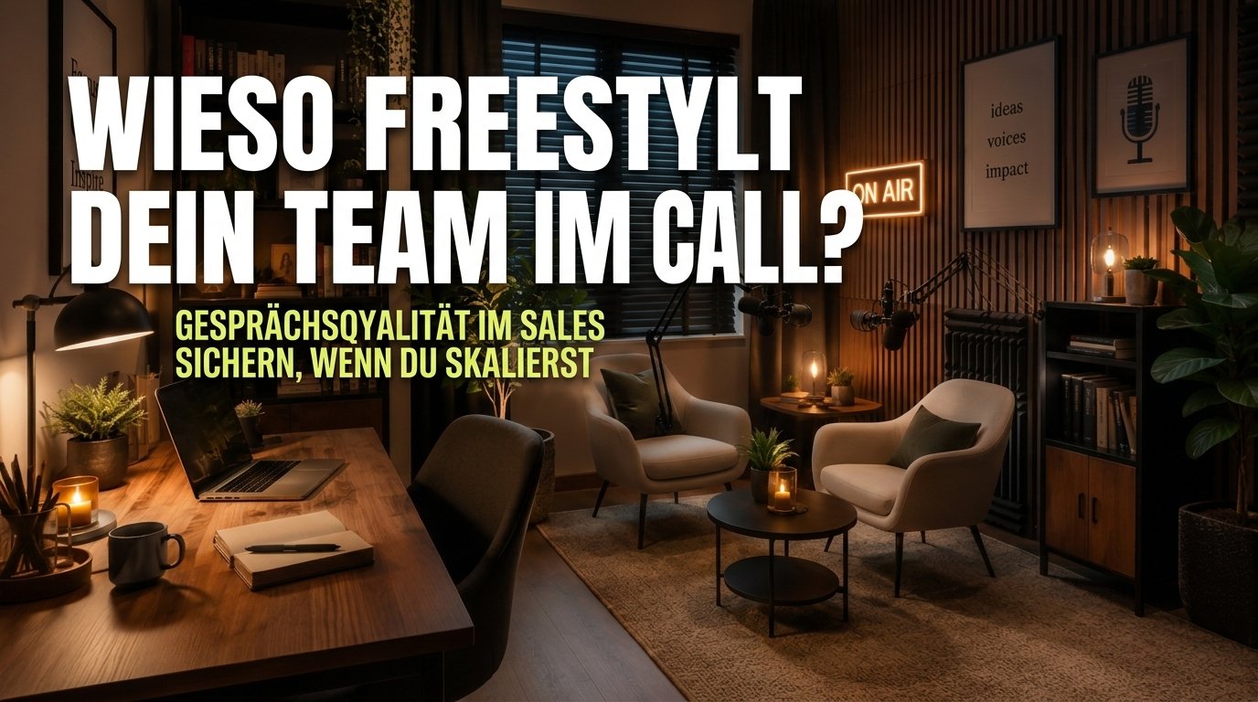 Blog-Bild: Wieso freestylt dein Team im Call? Wie du die Gesprächsqualität im Sales sicherst, wenn dein Team skaliert